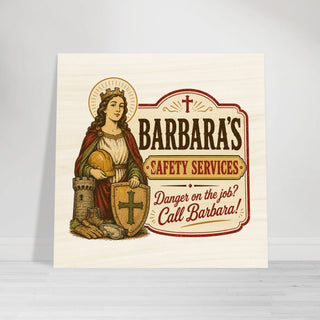 St. Barbara's Safety Services Wood Plaque - view 8