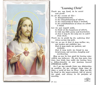 100-Pack - Learning Christ Holy Card