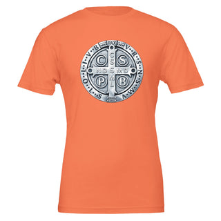 St. Benedict Medal Metallic T-Shirt - view 3