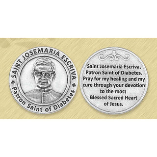 Bulk Healing Saint - Saint Josemaria Escriva Pocket Token