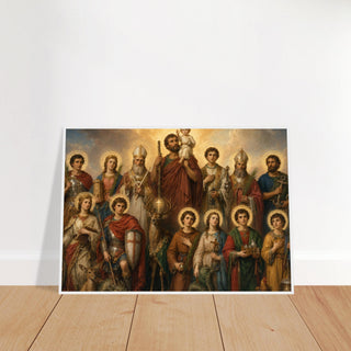 The Fourteen Holy Helpers Framed Print - view 12