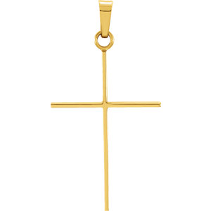 14KY 26x17 MM Cross Pendant