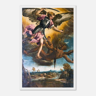 St. Michael Defeating Satan Framed Print - view 2