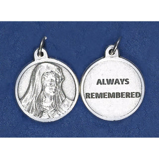 Bulk Lady of Sorrows Silver Tone Medals