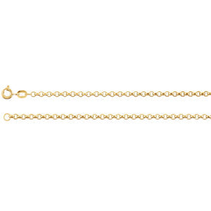 20-inch Rolo Chain with Spring Ring - 14K Yellow Gold
