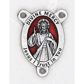Bulk Enameled Divine Mercy Rosary Center