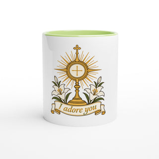 Eucharistic 'I Adore You' Color Mug - view 6