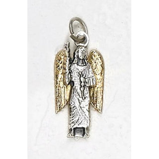 Bulk Two Tone Archangel Michael Silhouette Medals