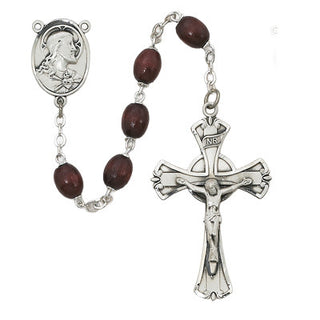 Brown Wood Rosary 