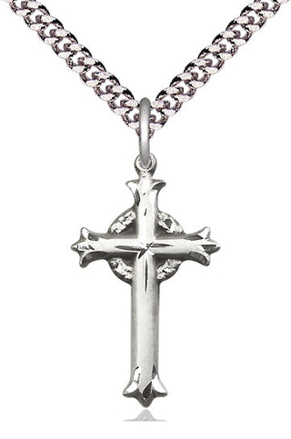 Pewter Cross Medal Catholic Jewelry Engraved Catholic Saint Jewelry
