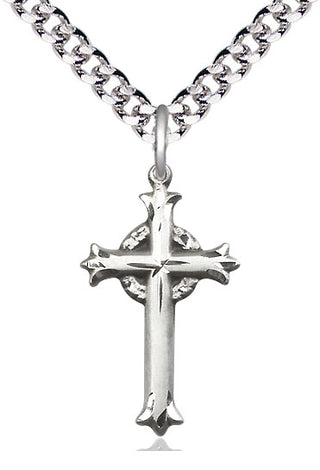 Pewter Cross Medal Catholic Jewelry Engraved Catholic Saint Jewelry