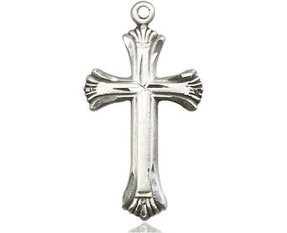 Sterling Silver Cross Medal Engraved Catholic Saint Jewelry