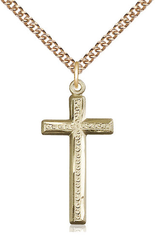 14kt Gold Cross Medal