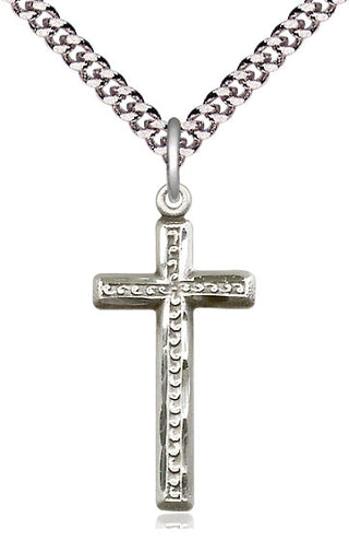 Sterling Silver Cross Medal Catholic Jewelry