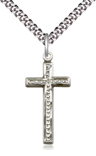 Sterling Silver Cross Medal Catholic Jewelry