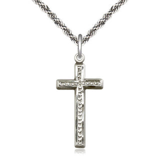 Sterling Silver Cross Medal Catholic Jewelry