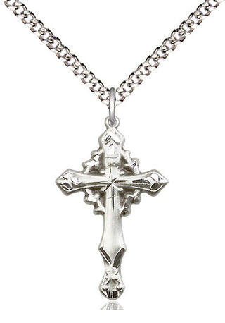 Pewter Cross Medal Catholic Jewelry Engraved Catholic Saint Jewelry