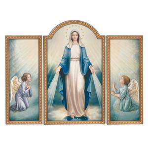 20-Inch Our Lady Of Grace Triptych Panel - View 2