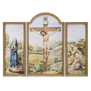 20-Inch Crucifixion Triptych Panel