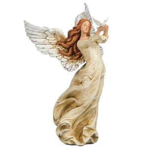 10-Inch Angel With Dove Figure - View 2