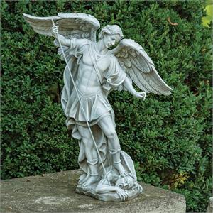 18.25-Inch St Michael Garden Statue - View 2