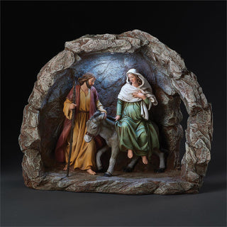 10.75-Inch Lighted Las Posada Grotto