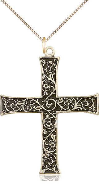 14kt Gold Cross Medal