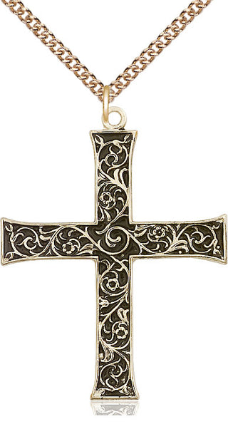 14kt Gold Cross Medal