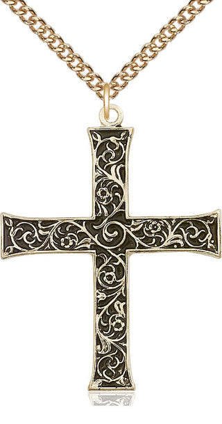 14kt Gold Cross Medal