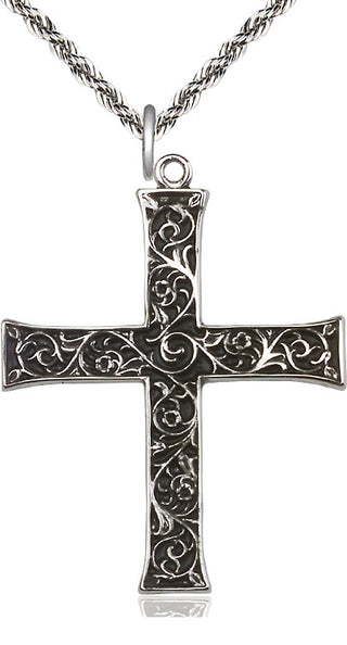 Sterling Silver Cross Medal Catholic Jewelry