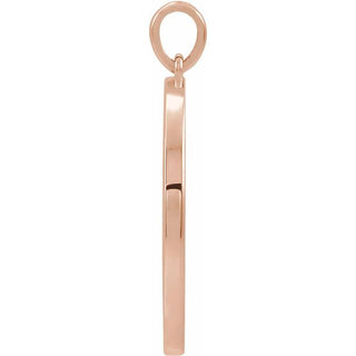 14K Rose 20.3x18.4 mm Ichthus (Fish) Pendant