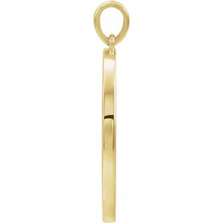 14K Yellow 20.3x18.4 mm Ichthus (Fish) Pendant