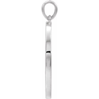 Platinum 20.3x18.4 mm Ichthus (Fish) Pendant