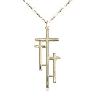 14kt Gold Cross Medal