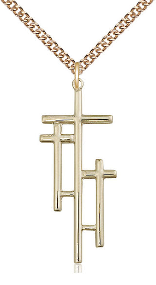 14kt Gold Cross Medal