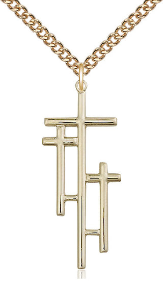 14kt Gold Cross Medal