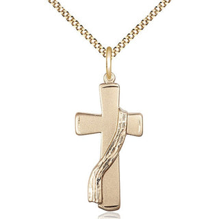 14kt Gold Filled Deacon Cross Medal Catholic Jewelry