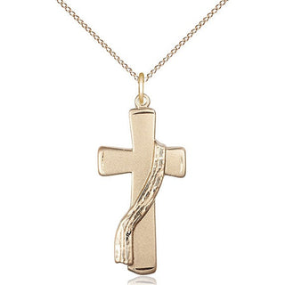 14kt Gold Filled Deacon Cross Medal Catholic Jewelry