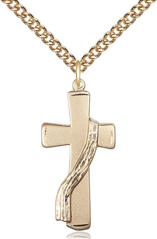 14kt Gold Deacon Cross Medal