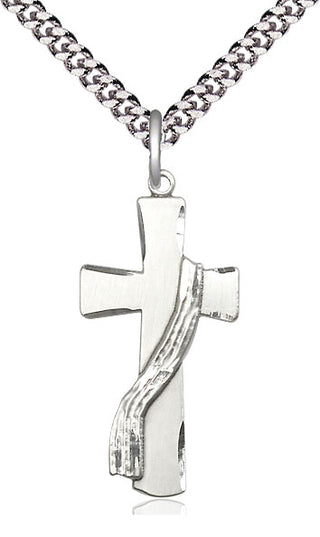 Sterling Silver Deacon Cross Medal Catholic Jewelry