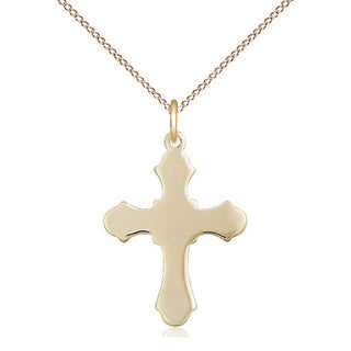 14kt Gold Cross Medal
