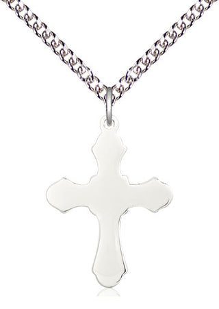 Sterling Silver Cross Medal Catholic Jewelry