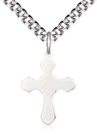 Sterling Silver Cross Medal Catholic Jewelry