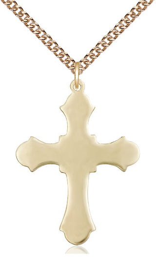 14kt Gold Cross Medal