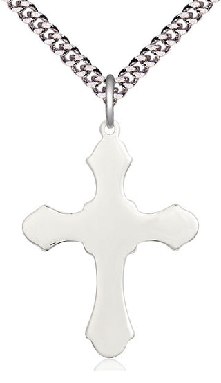 Sterling Silver Cross Medal Catholic Jewelry