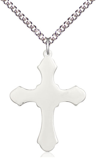 Sterling Silver Cross Medal Catholic Jewelry