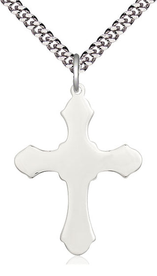 Sterling Silver Cross Medal Catholic Jewelry