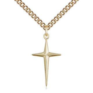 14kt Gold Filled Cross Medal Catholic Jewelry