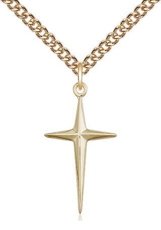 14kt Gold Cross Medal