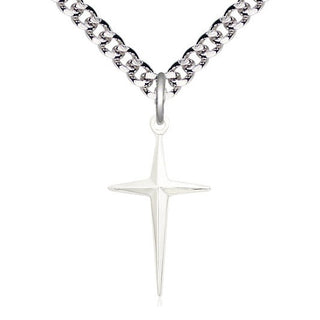 Pewter Cross Medal Catholic Jewelry
